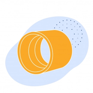 Муфта ОТТМ 365.1х218 мм Д ст20 ГОСТ 632-80