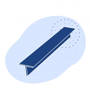 Алюминиевый тавр 41.5х70х12 мм АК4-1 421032 ГОСТ 29296-92