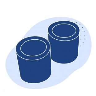 Капролоновая втулка 580х1400 мм серая ПА 6-МГ