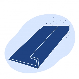 L-образный профиль стальной 200х125х14 мм ст8 ГОСТ 8510-86