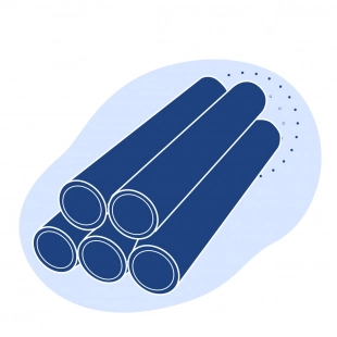 Труба нержавеющая хромированная 180х22 мм 08Х20Н14С2 ГОСТ 9941-81